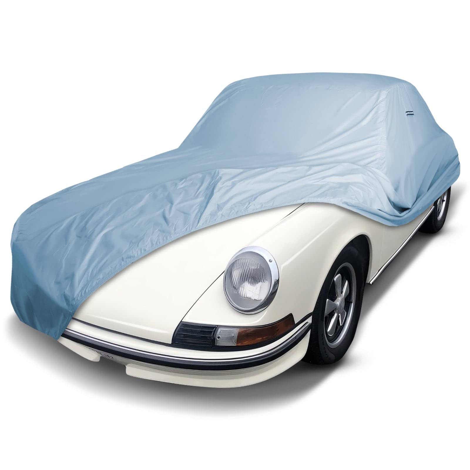 iCarCover Fits: [Porsche 911] 1964-1998 Porsche 911 Premium Full Car Cover Waterproof All Weather Resistant Custom Outdoor Indoor Sun Snow Storm Protection Form-Fit Padded Cover with Straps Sky Gray 83. Porsche 911 1964-1998