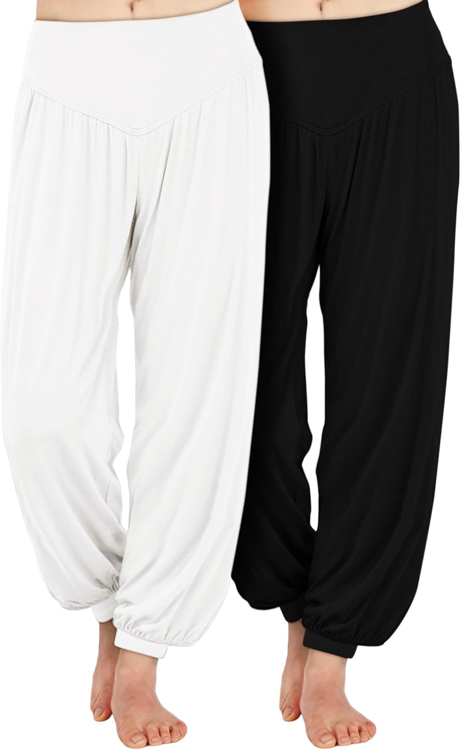 AvaCostume Women's Modal Yoga Pants Loose Harem Pants Soft Pilates Dance Joggers Lightweight Lounge Pajama Bottoms