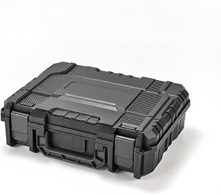 Portable Tool Box with Handle, Durable PP Plastic Storage Container for Workshop and Garage Organization