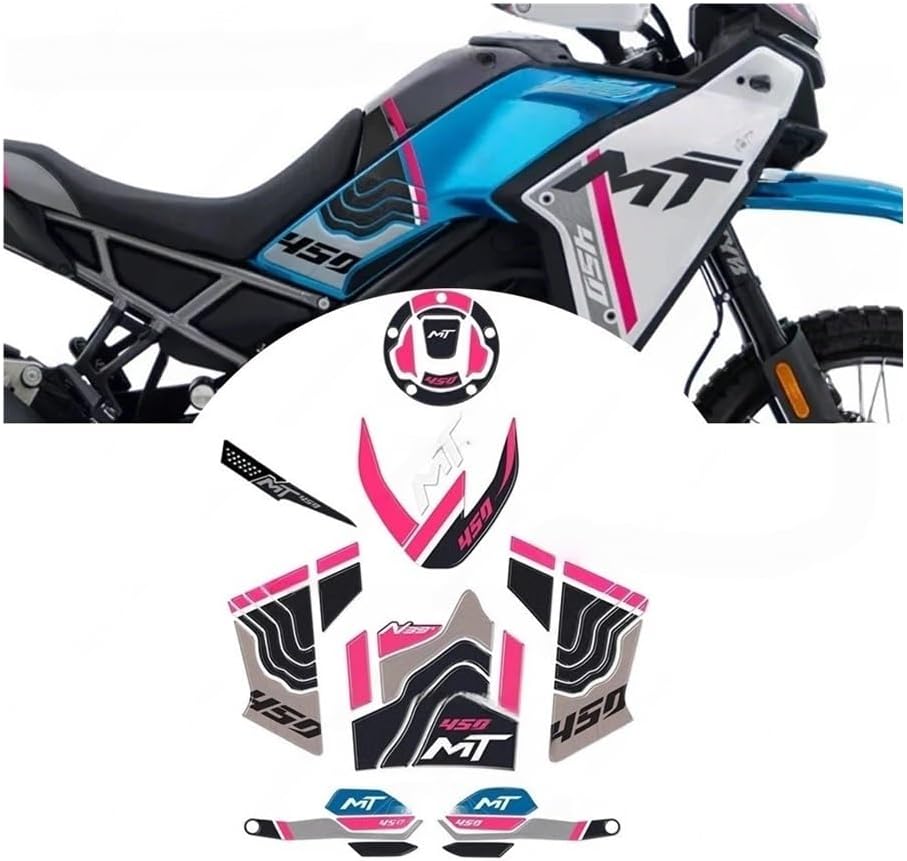 Motorcycle Tank Pad Motorcycle Protection Decal Stickers Kit Tank Pad Sticker Tank Protection Sticker for 450 MT 2024