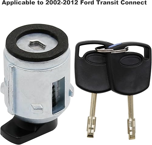 Miniatura 3 de Kit de reparación de cilindro de cerradura de puerta de combustible con 2 llaves de repuesto para Ford Transit Connect 2002-2012 2S6Z-5828624-A