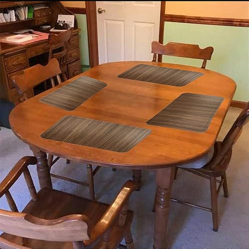 Miniatura 6 de Red-A Juego de 4 manteles individuales para mesa de comedor, resistentes al calor, lavables, para decoración de mesa de cocina, manteles