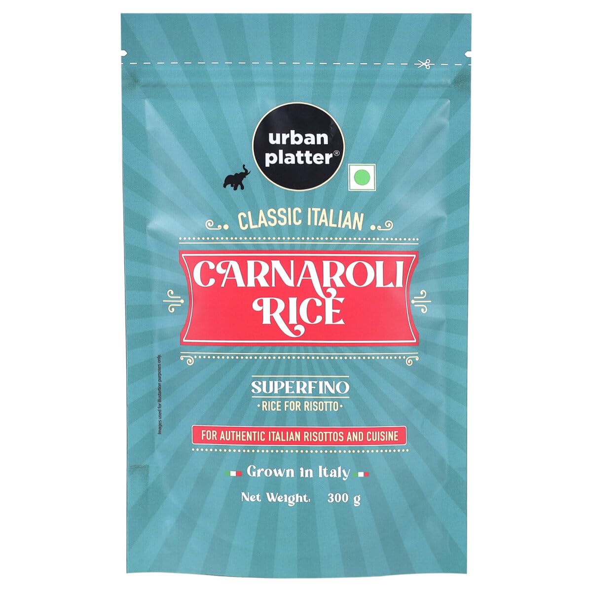 Urban Platter Classic Italian Carnaroli Rice, 300 grams (Medium Grain Rice | Firm and Starchy | Risotto Rice) (B0D9H7MM74) Amazon Price History, Amazon Price Tracker