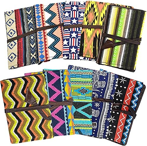 LYTIVAGEN 1 PCS Tobacco Pouch Linen Tobacco Case Vintage Cigarette Case Multifunctional Cigarette Holder Case Portable Smoking Mini Wallet for Cigarettes Rolling Tobacco Lighter (Random Style)