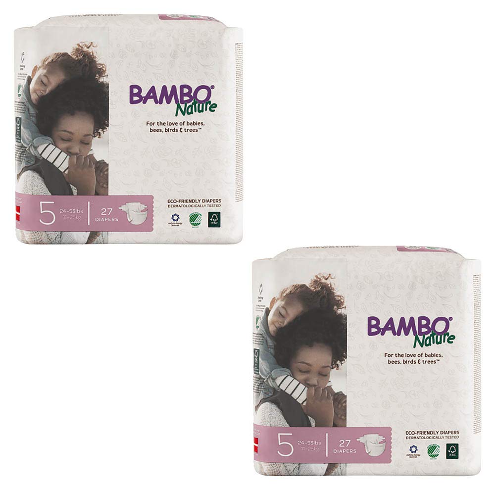 Eco-Friendly Diapers, Size 5, Value Pack 11-25kg (54 diapers)