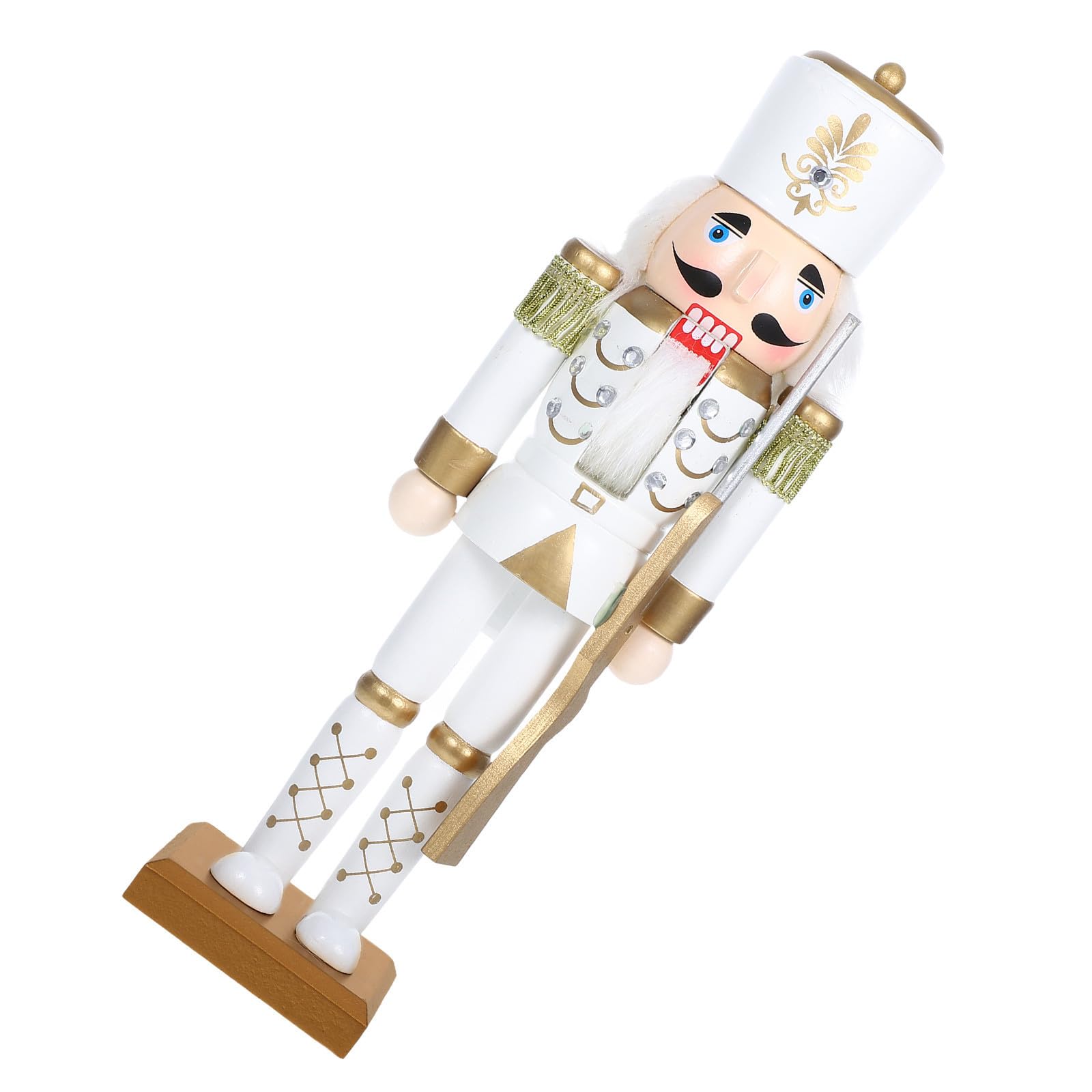 Casse-Noisette en Bois Roi Soldat Décoration Chic pour Bureau et Fête Noël FRCOLOR