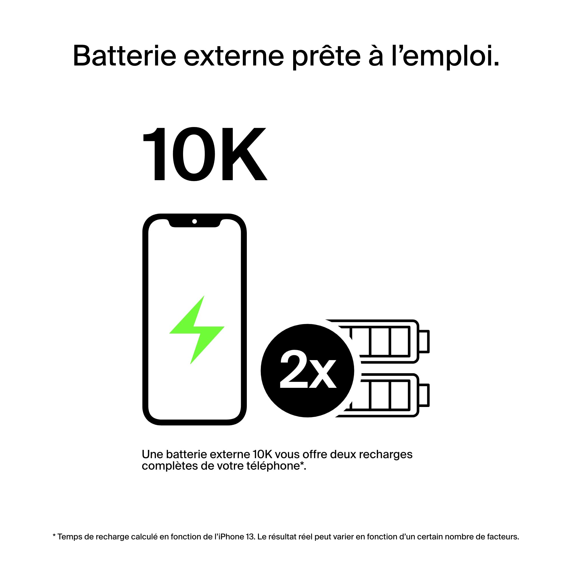 Belkin Batterie Externe USB-C (10 000 mAh avec 1 Port USB-C Et 2 Ports USB-A, Jusqu'à 15 W, pour IPhone, Android, AirPods, IPad, Etc.) â€“ Noir (Lot de 2)