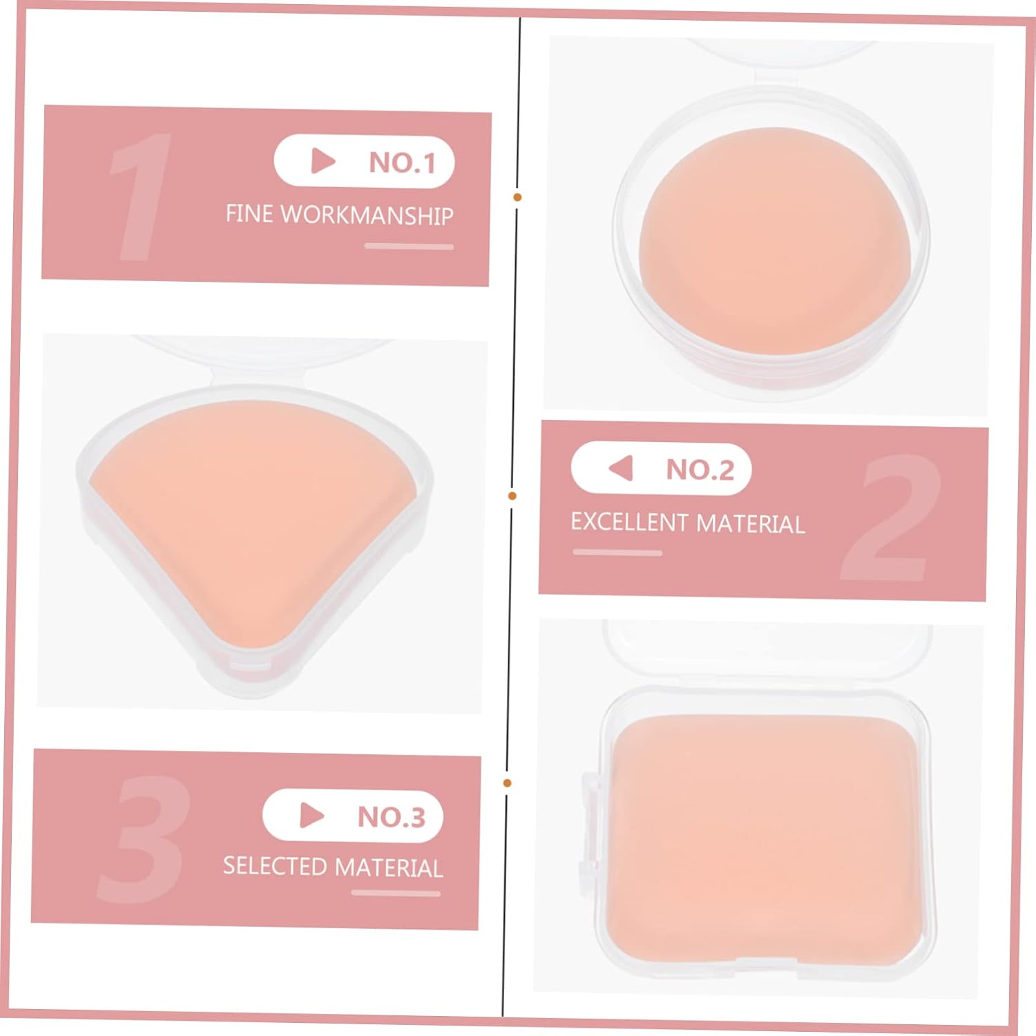 FOMIYES 20pcs Soft Makeup Powder Puff for Face Powder Blending Sponges for Wet Dry Use for Travel and Home Random Styles