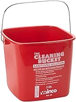 Winco PPL-3R 3-Quart Red Sanitizing Bucket for Commercial Kitchens - Color-Coded Hygiene Essential