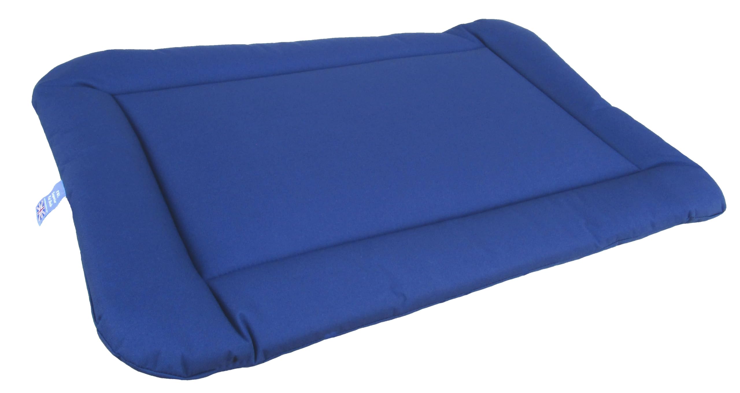 P&L Country Dog Heavy Duty Waterproof Rectangular Cushion Pad Dog Beds. (Blue, M)