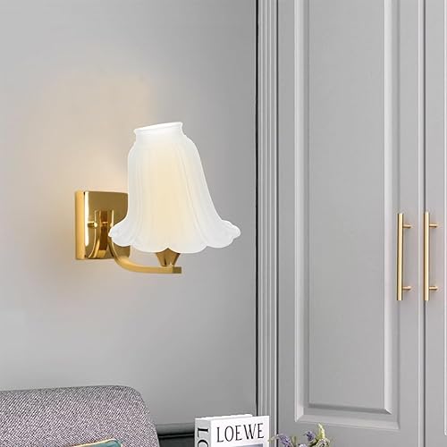 Miniatura 5 de VILLCASE Pantalla de techo para pantalla de mesa, pantalla de repuesto para lámpara decorativa en forma de flor