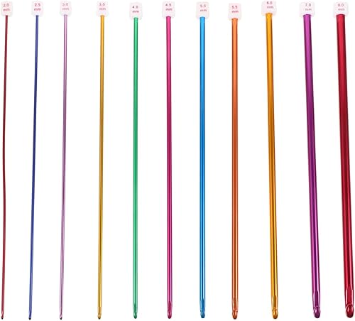 Miniatura 10 de Healifty Juego de brillo de labios, juego de brillo de labios, alfombra trenzada de ganchillo, ganchos de ganchillo de bambú, agujas de tejer