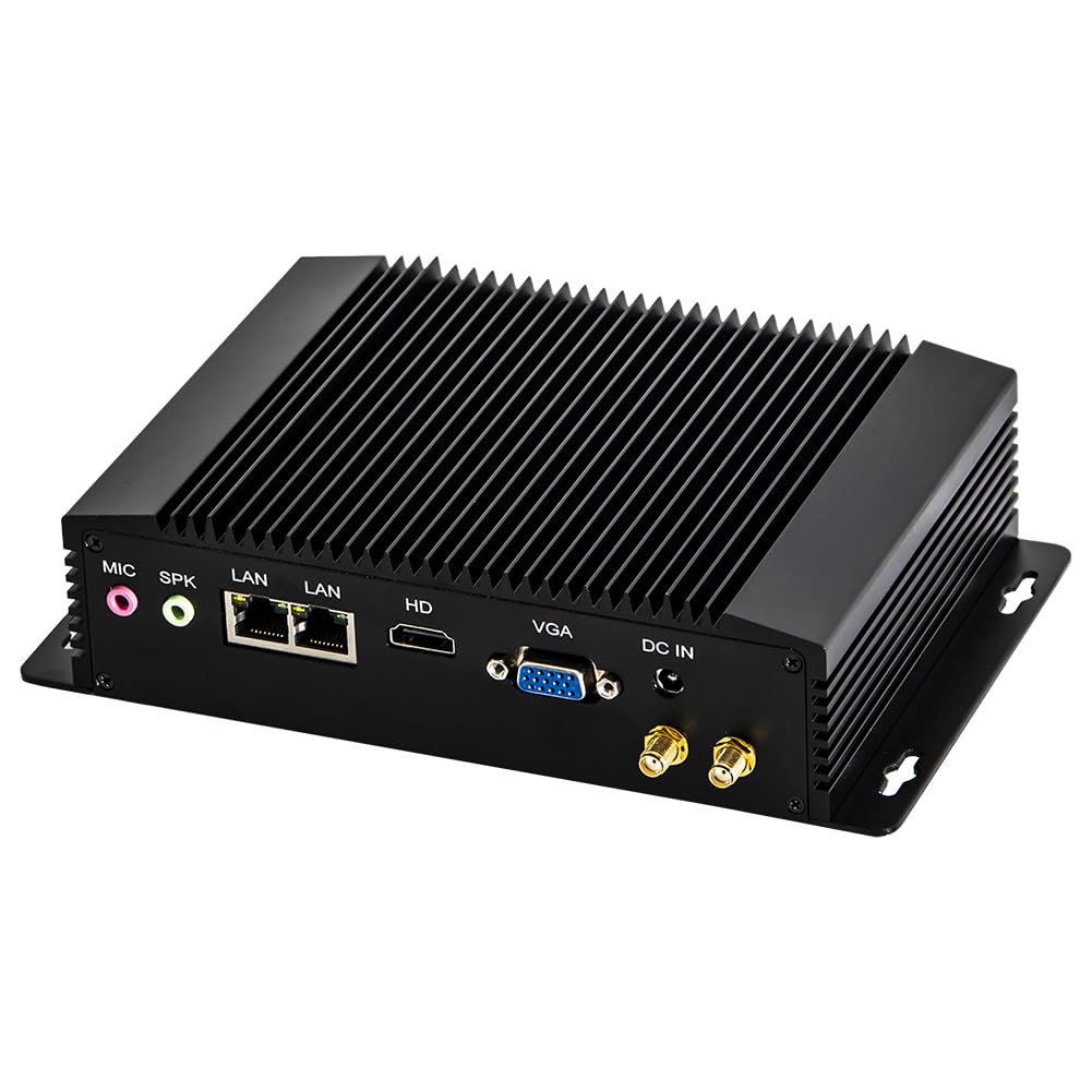 Industrial Computer, Fanless Mini PC, Embedded IPC, N2920 N2930 N2940, Windows 11 / Linux Ubuntu, BM18, Watchdog, GPIO, WOL, SIM Slot, 2 x LAN, 2 x RS232 422 485, 4G RAM, 64G SSD