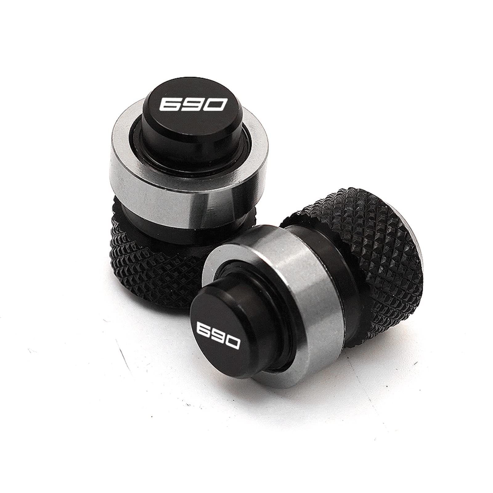 TEAUSA Accessori Moto Adatti For KTM 690 SMC R 690 ENDURO R 2021 2020 Cavalletto Laterale Estensione Cavalletto Ingrandisci Piastra Tappi Valvola Pneumatici (Size : 2 Orange Valve Caps - 2