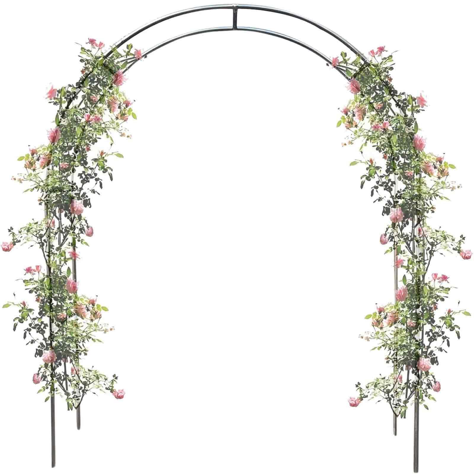Arche de jardin en métal pour créer un passage fleuri et romantique