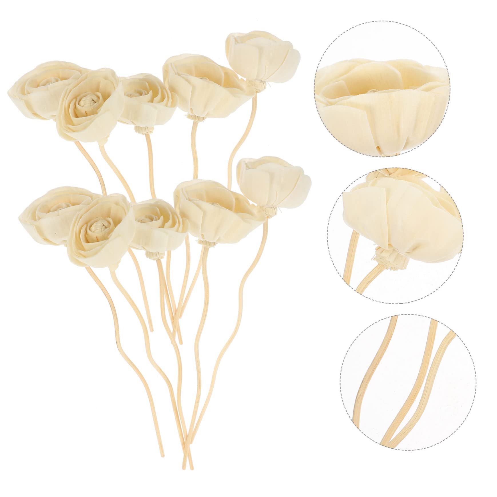 5 Sätze Aromatherapie-rattanblume Öldiffusor Diffusor-Sticks Blumen Ätherische Öle Stöcke Duft Diffusor Duftstäbchen Duftsticks Aroma-Sticks 10 Stück * 5