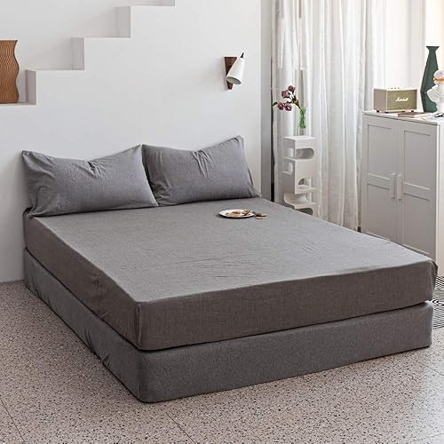 Miniatura 2 de Ecocott Sábana bajera ajustable 100% algodón natural seleccionado, bolsillos profundos elásticos, resistente al encogimiento y a la decoloración,