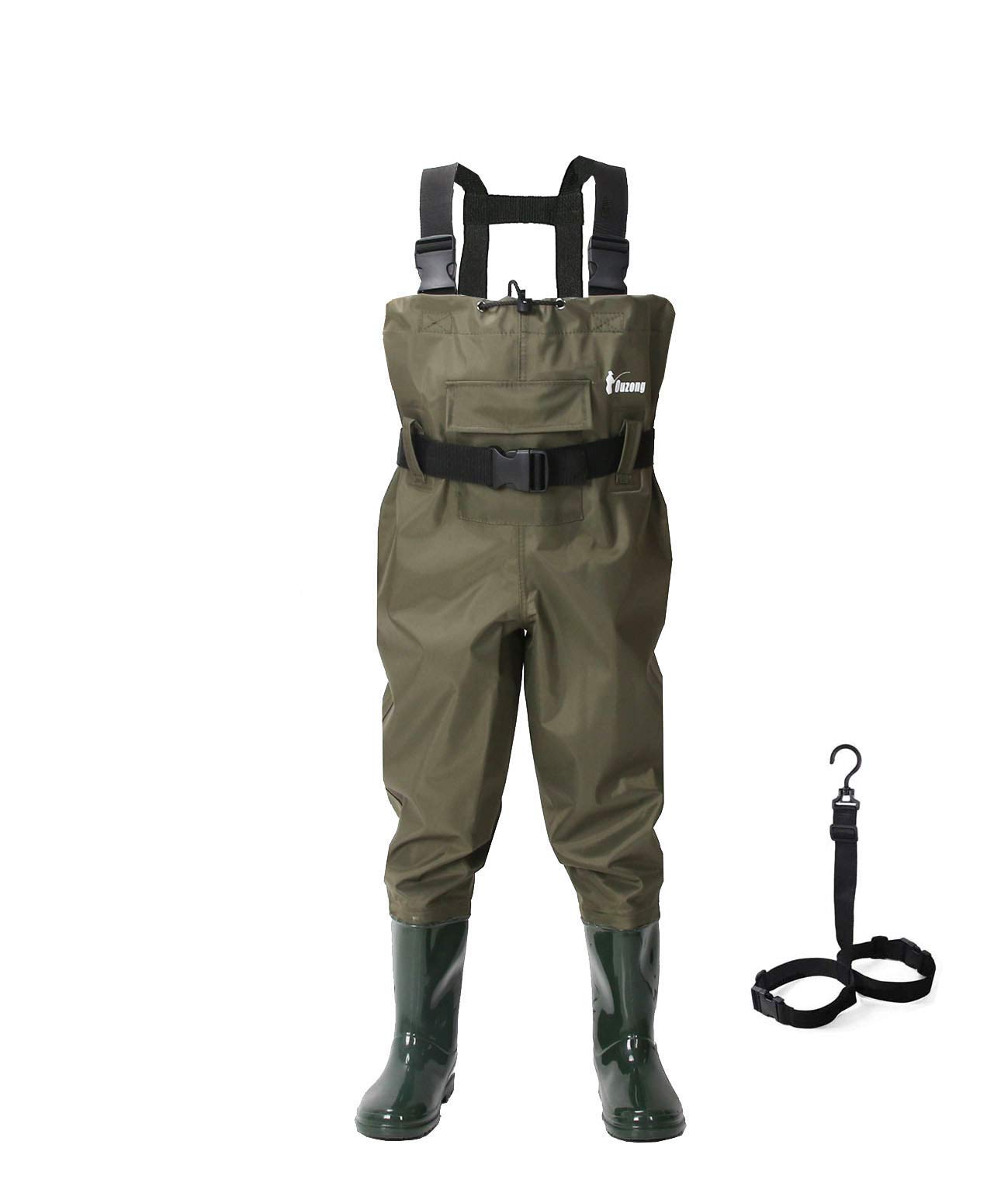 Kids' Breathable Chest Waders with Boots