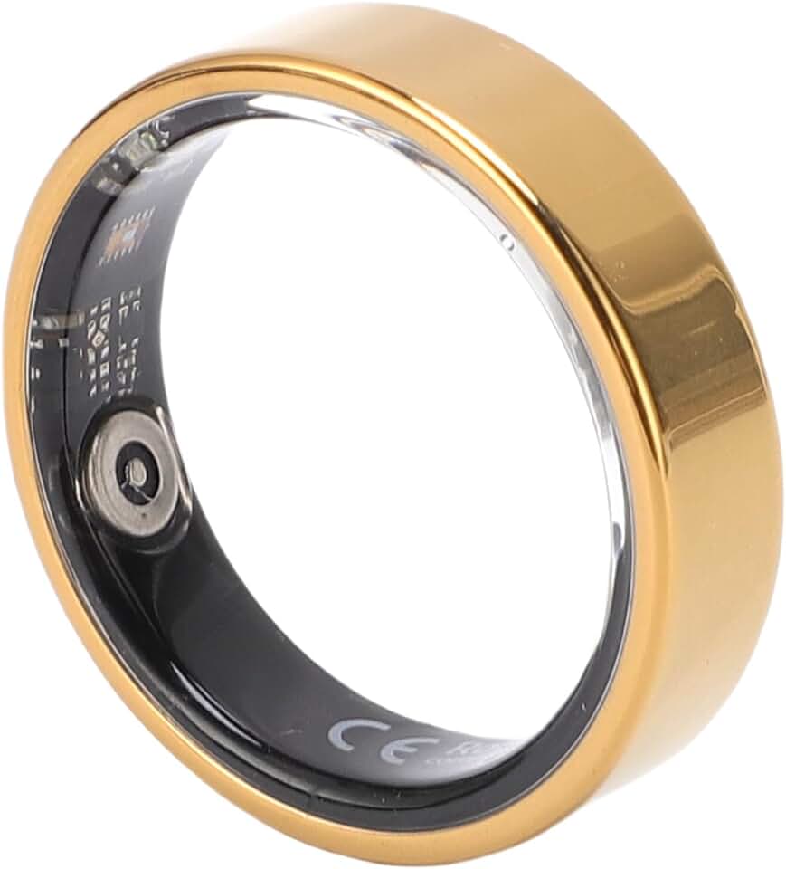 banapoy Anel Inteligente para Mulheres e Homens, Anel Rastreador Fitness à Prova D'água 50 Metros Com Contagem Calorias e Controle de Gestos e