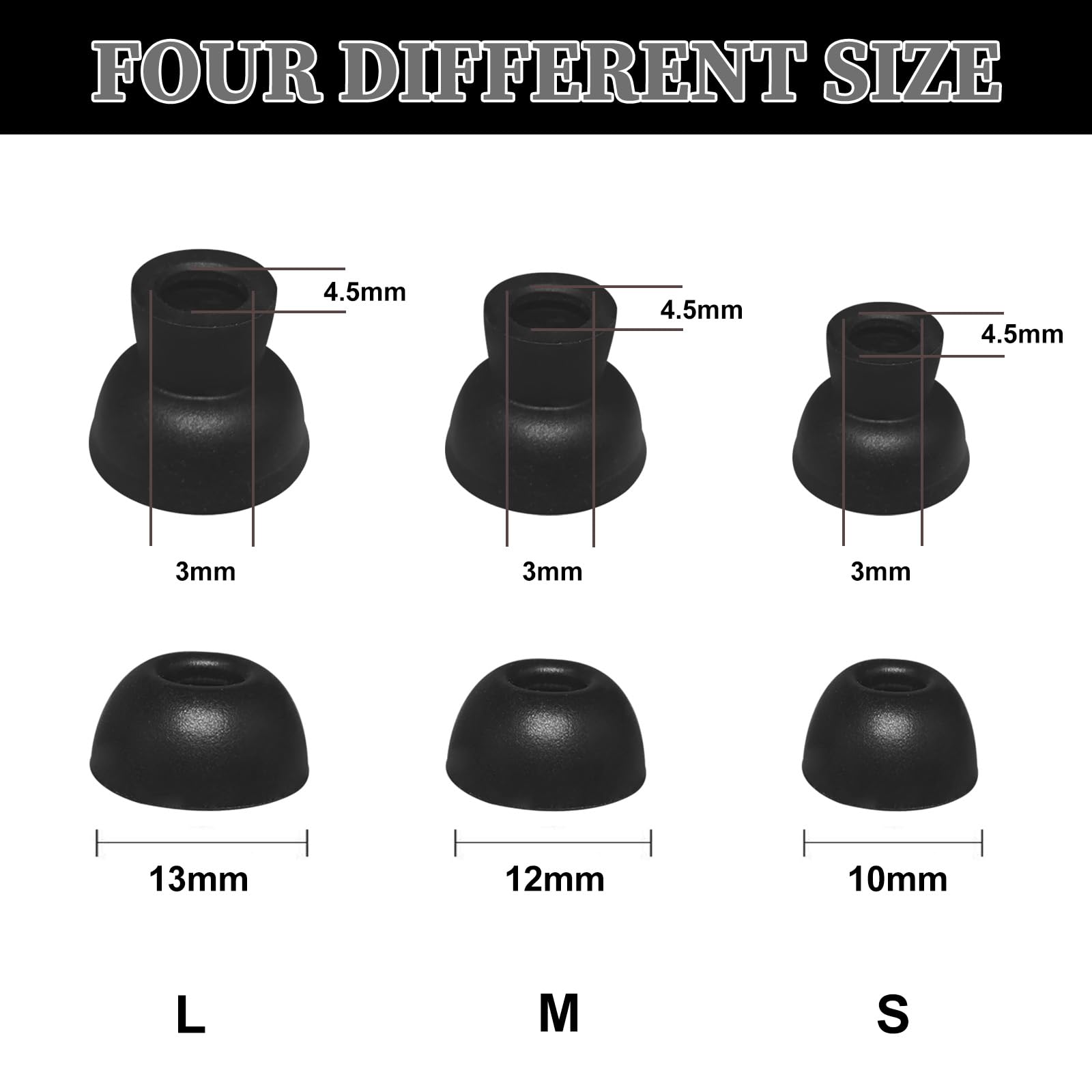 Aiivioll Liberty 4 NC Lot De 6 Paires D'embouts Auriculaires Pour