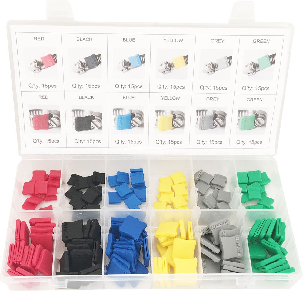 SWORDFISH32390-180pc Home Auto Boat Worm Gear Clamp End Guards Assortment