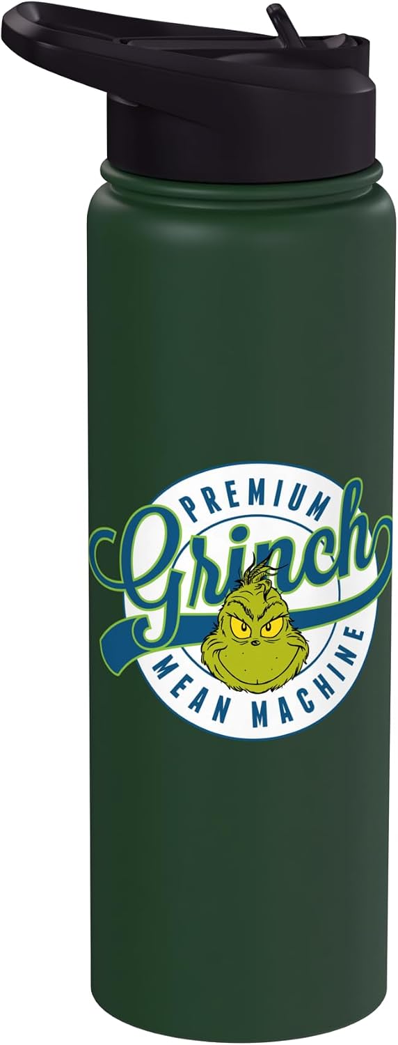 Dr. Seuss Grinch Mean Machine Stainless Steel Insulated Water Bottle