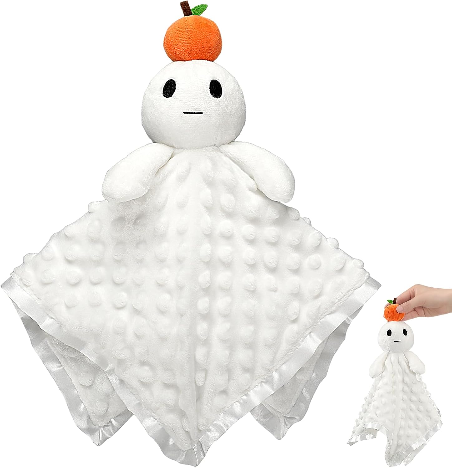 Simgoing 16 in Security Blanket Loveys for Babies Newborn Infant Toddler Soft Stuffed Security Blanket with Toy Rattle Lovely Plush Sleeping Snuggle Gifts Baby Gifts (Golf)