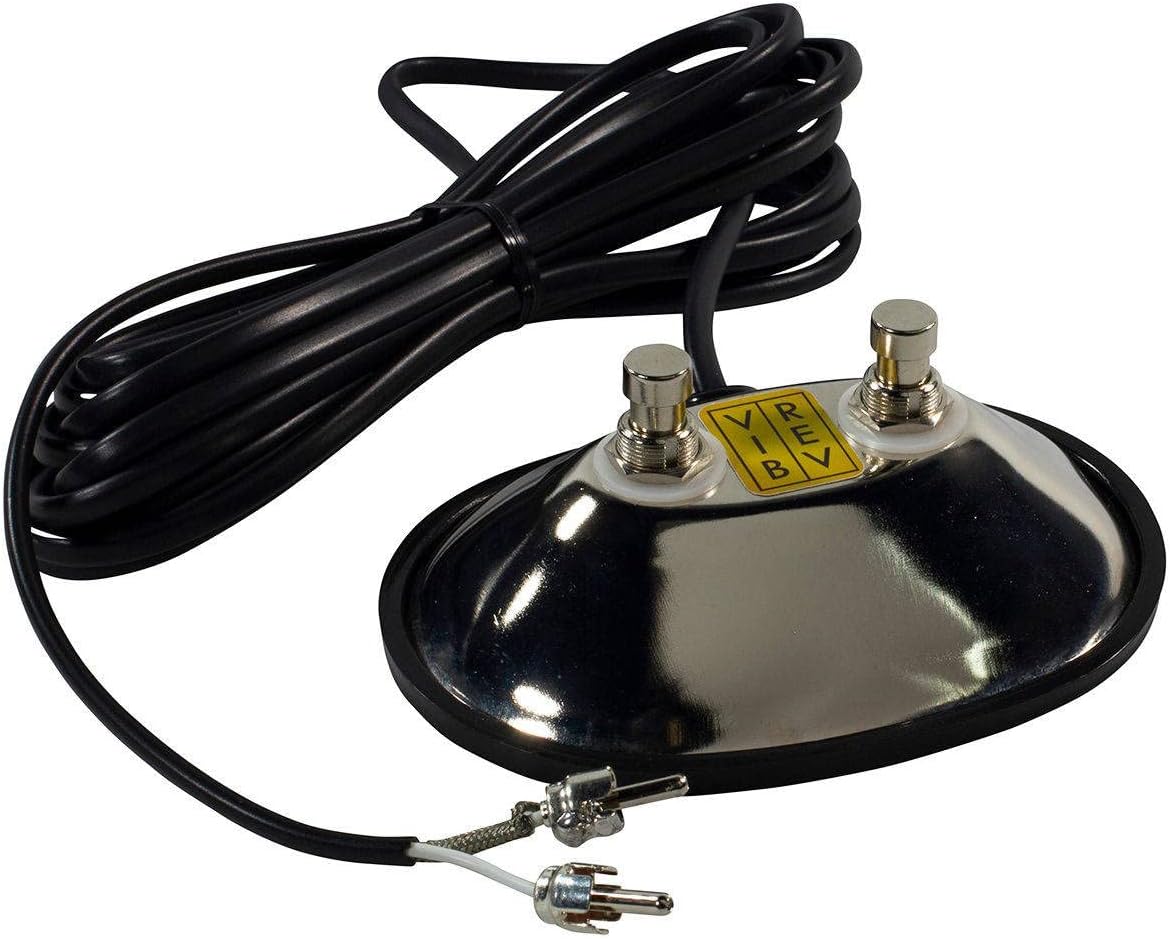 F Style Vintage Chrome 2-Button Foot Switch