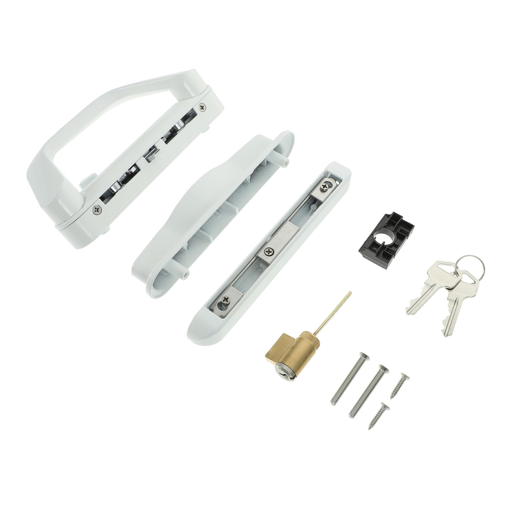 Serrure porte coulissante patio entraxe 4.95 pouces alliage zinc TEHAUX