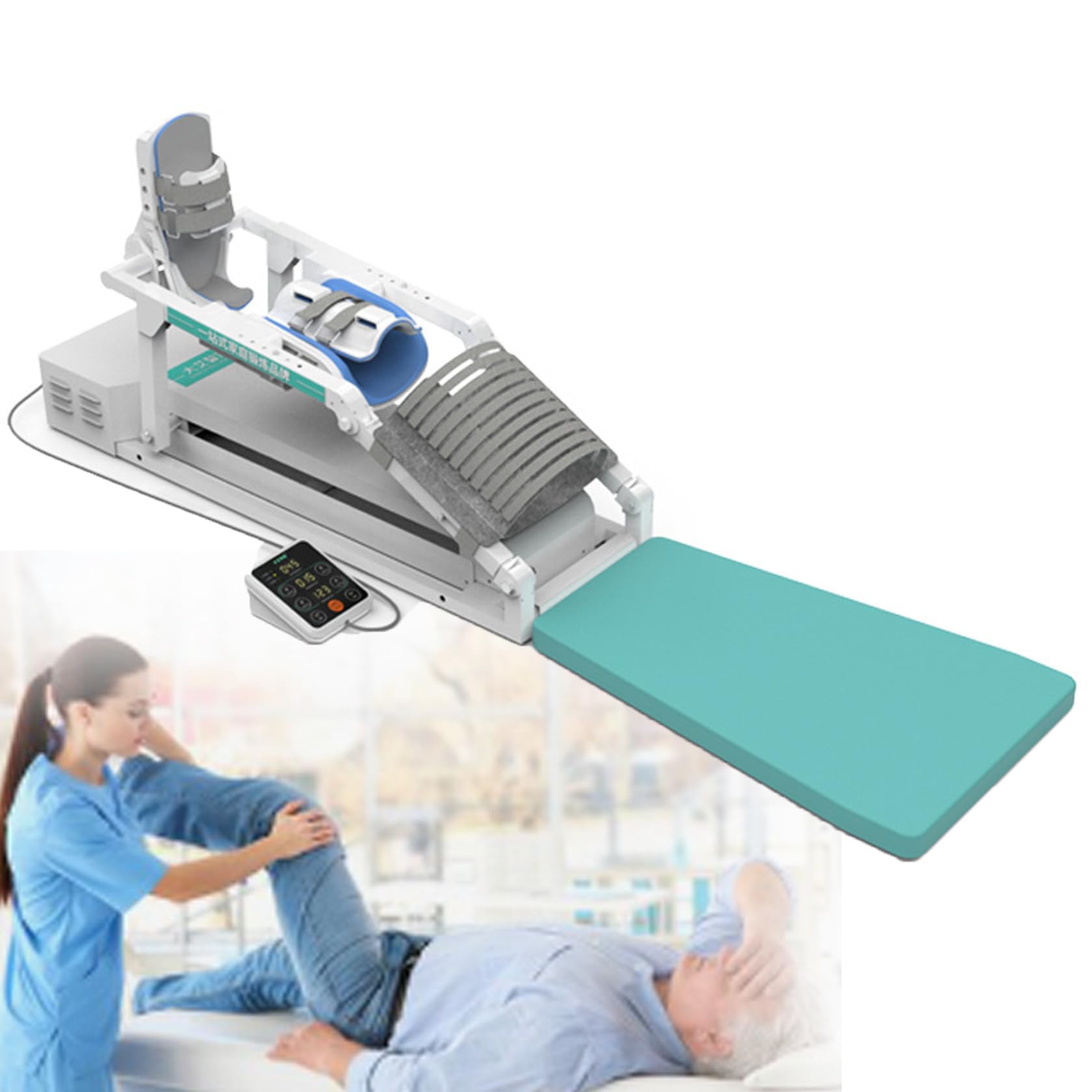 Elektryczny trener rehabilitacyjny kolan i kostek, 3-stopniowa regulacja intensywności z treningiem trójcy 0°-140°, idealny do udaru, porażenia mózgowego i regeneracji złamań