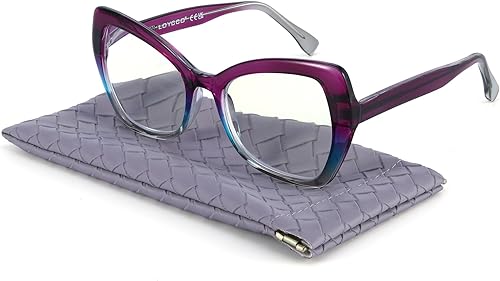 Miniatura 7 de 1/2/4/5 Pack Computer Reading Glasses Blue Light Blocking Readers Spring Hinge for Women Men