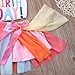Girls'It's My Birthday Print Shirt Tutu Skirt Dress Outfit Set (White+Pink a, 4-5 Years)