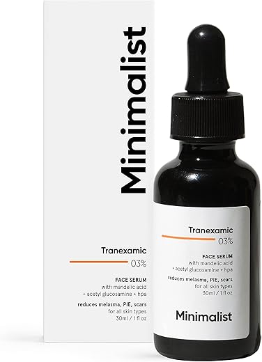 Minimalist 3% Tranexamic Acid Face Serum for Melasma, Pigmentation, Erythema & Acne Scars | Face Serum with HPA to Remove Melasma & Post…