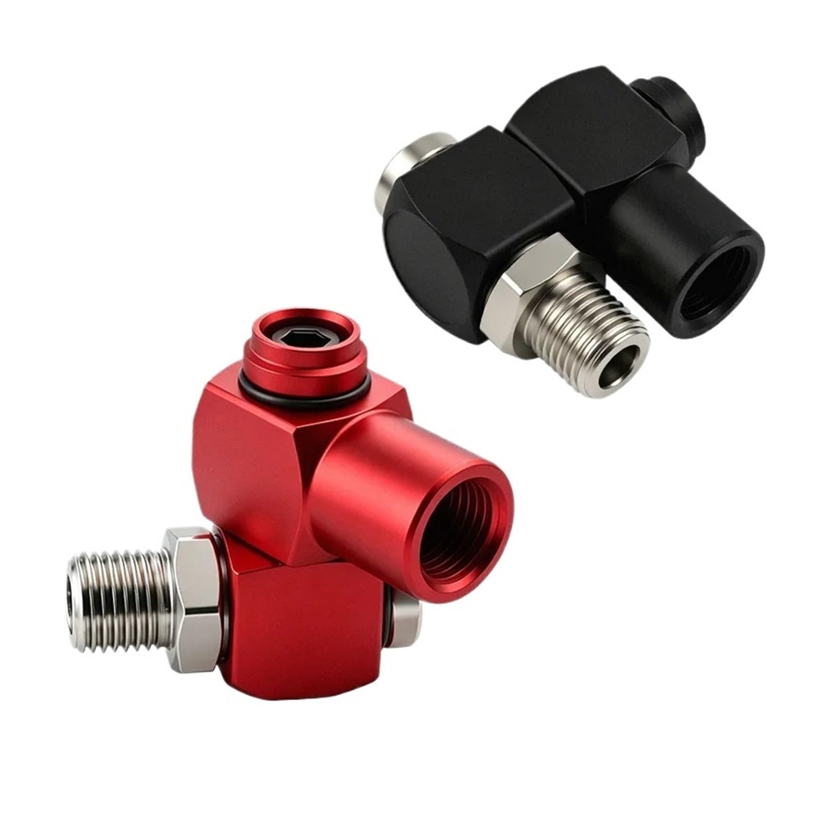 Xiaoshitou Black 1/4" Npt Universal Pneumatic 360 ° Rotary Joint For Air Compressor(Black)