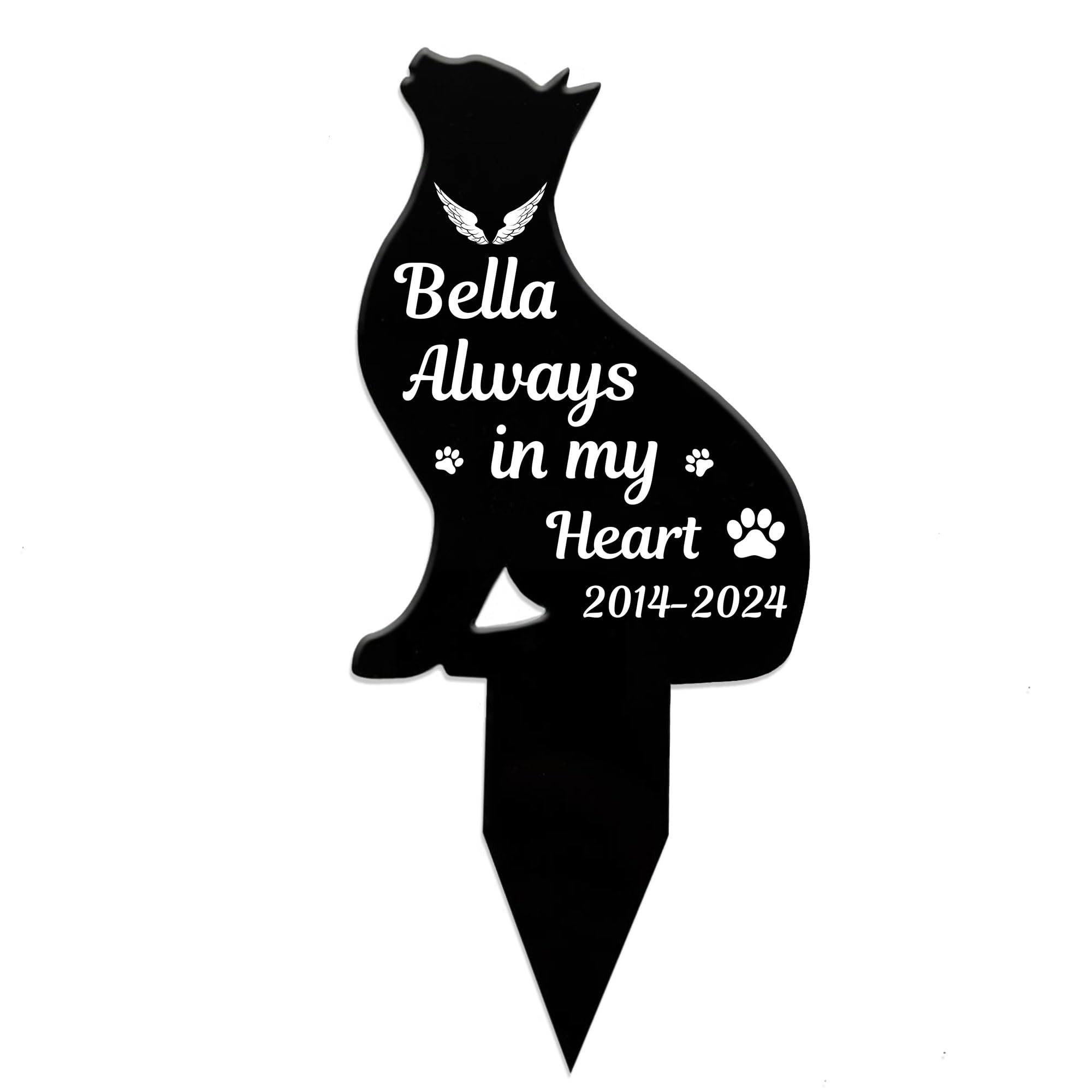 Red Ocean Cat Memorial Gifts Personalised ANY NAME, Cat Memorial Plaques For Garden, Cat Memorial Plaques, Cat Memorial Stake, Cat Memorial Grave Marker, Pet Memorial Gifts, Memorial Plaque For Graves