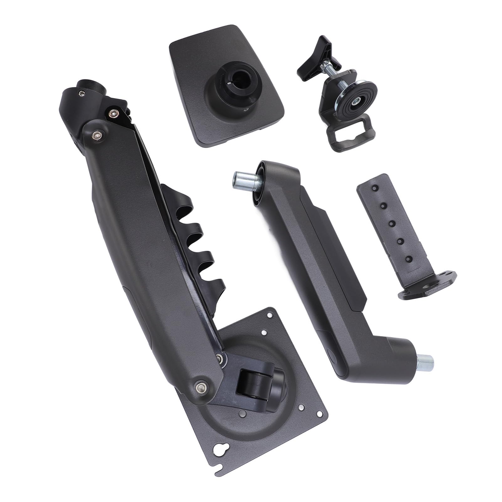 Jiawu Supporto Versatile per Schermo Computer Regolabile per Schermi da 17-30", Angoli di Visione Migliorati per Professionisti e Giocatori, Struttura Leggera in Alluminio