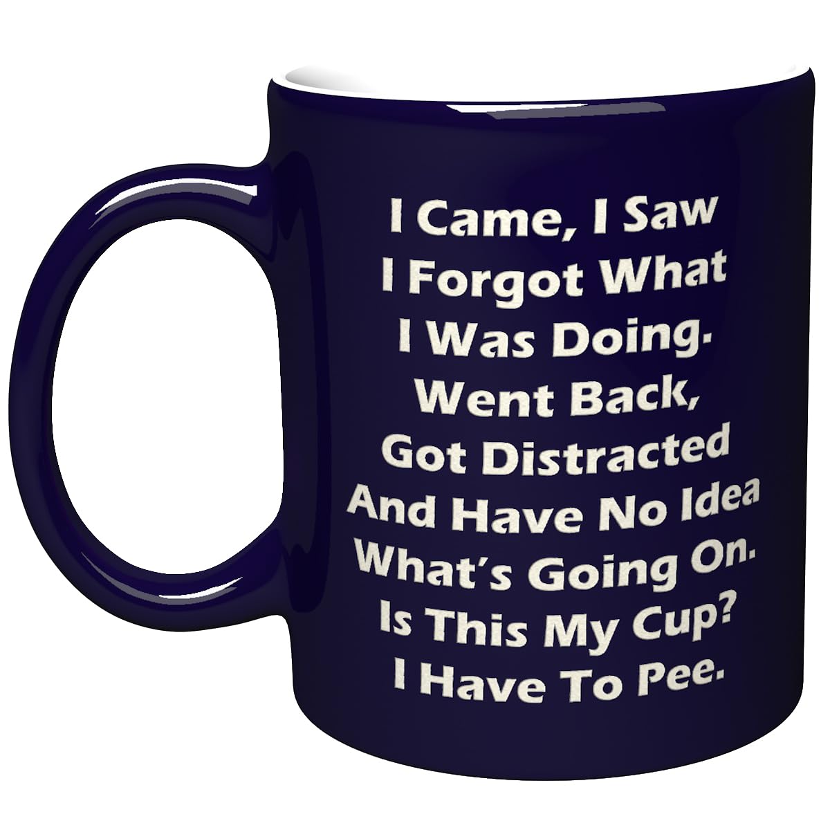 NM NEXTMUG Engraved Ceramic Mug - I Came, I Saw, I Forgot What I was Doing... - Funny Retirement Sarcastic Senior Citizens Elderly Older People Coffee Tea Cup