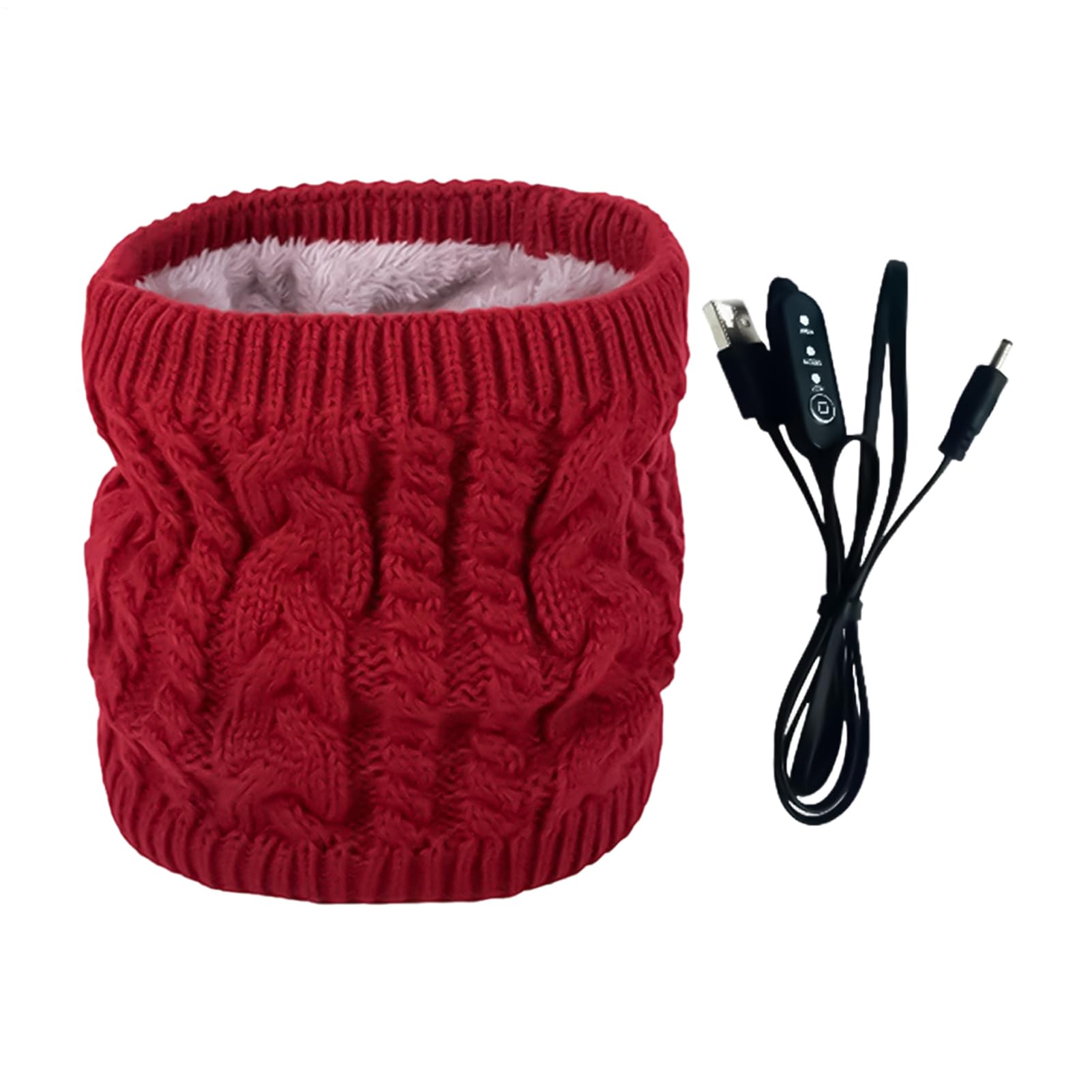 Bufanda térmica eléctrica para esquí y nieve con calor ajustable suave 8