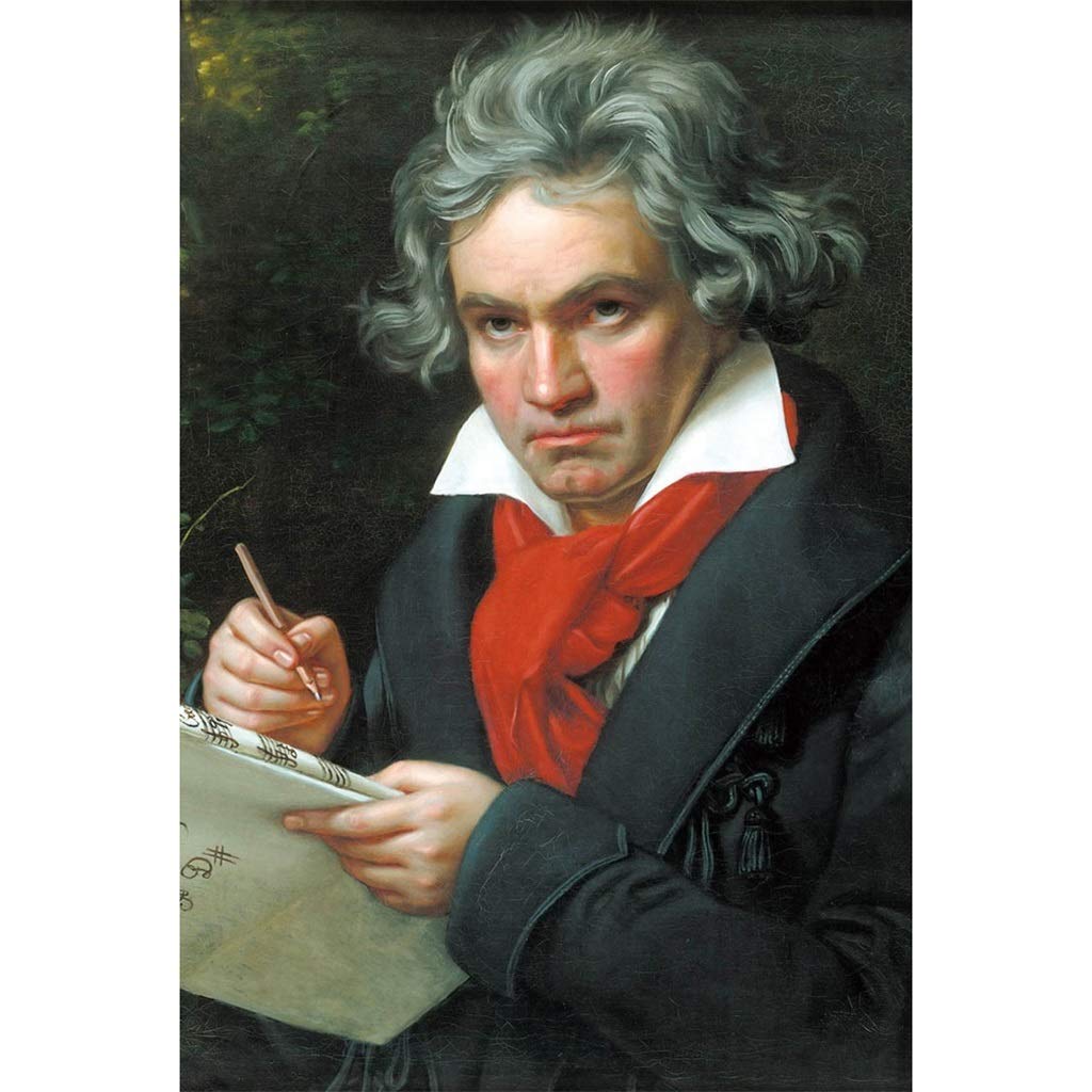 Puzzle 1000 Pezzi, Puzzle di Pittura Ad Olio di Beethoven | Regalo Educativo Del Giocattolo Di Decompressione