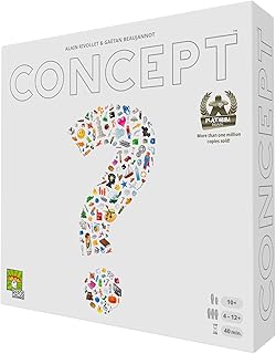 Concept Party Game | Award-Winning Board Game | Team-Based Guessing | Fun Family Game for Adults and Kids | Ages 10+ | 4-12 Players | Average Playtime 40 Minutes | Made by Repos Production