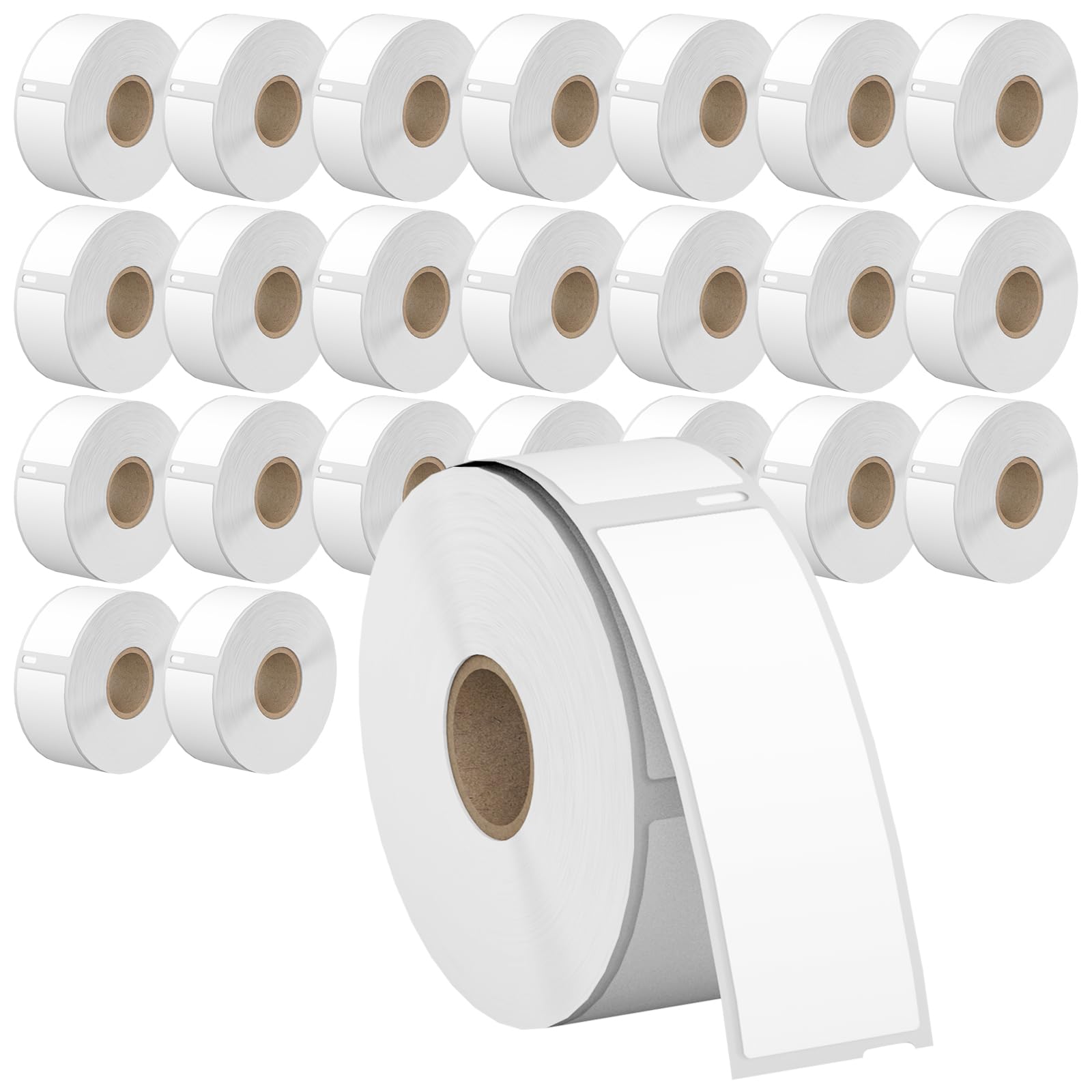 Kingtac Dymo 30252 Labels 24rolls,1-1/8" x 3-1/2"(28mm x 89mm) Direct Thermal Labels Compatible with DYMO 30252 Shipping Replacement Labels Compatible for DYMO LabelWriter Printer (350 Labels/Roll)