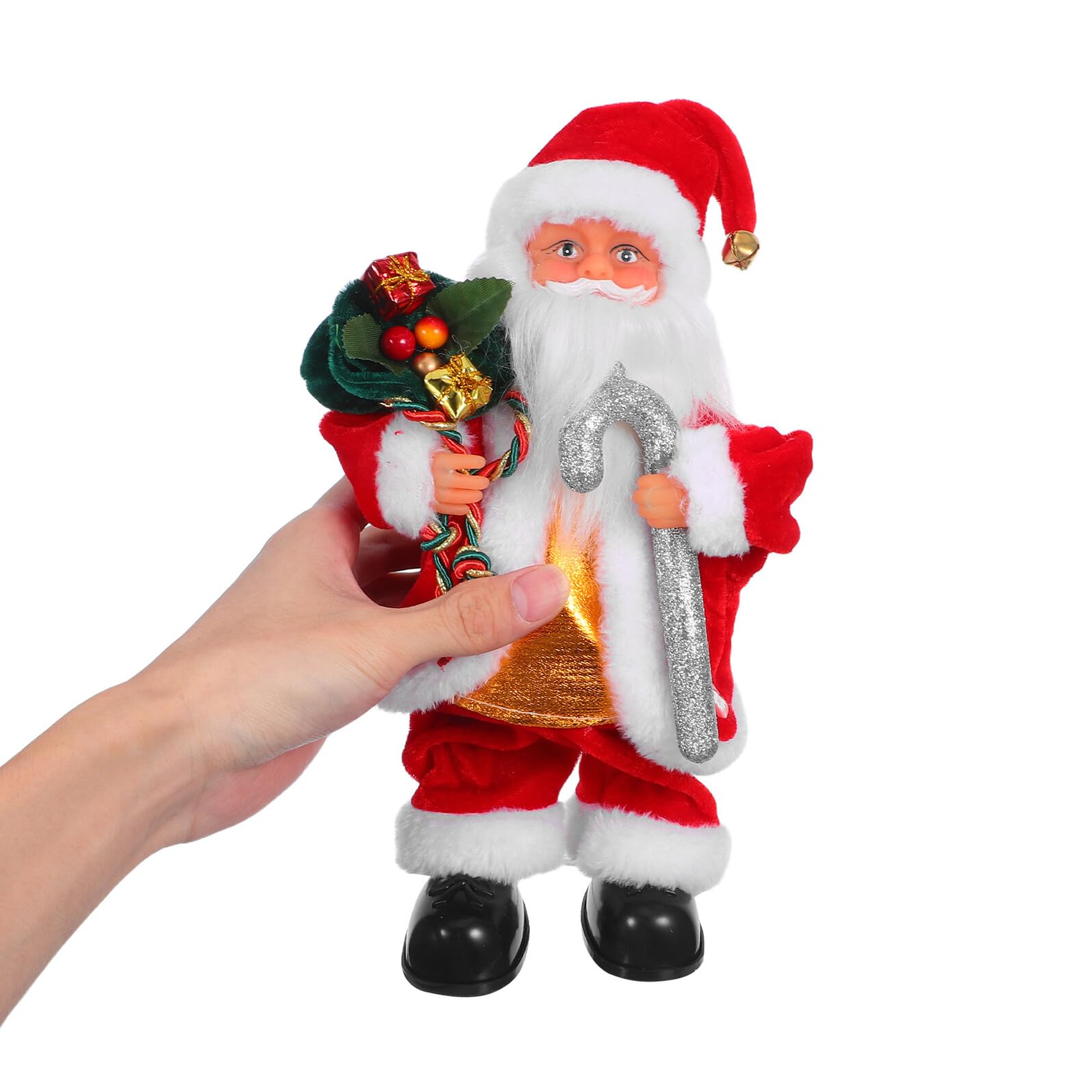 GALPADA Juguete de Papá Noel Eléctrico con Música y Movimiento Muñeco de Navidad Decorativo para Regalos de Fiesta y Adornos Navideños Casa