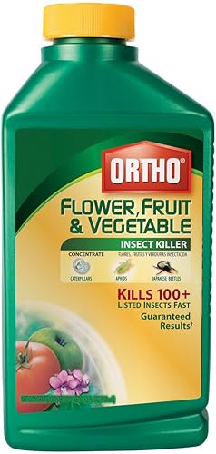 Ortho 0345110 Concentrado asesino de insectos de flores, frutas y verduras, 32 onzas (insecticida de jardín)