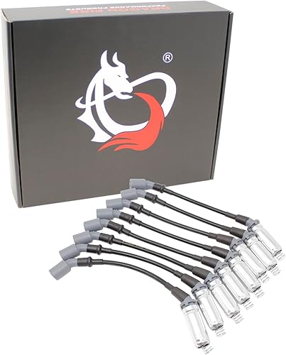 AIP Electronics Dragon Fire Performance Pro Series - Juego de cables de bujías de ajuste directo de 0.335 in, 12.5 pulgadas, 40 ohmios, compatible