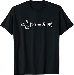 Schrödinger Equation Physics Simple Quantum Science Nerd Tee T-Shirt