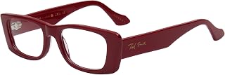Ted Smith Maroon Rectangle Premium Italian Acetate Frames For Unisex Price In India