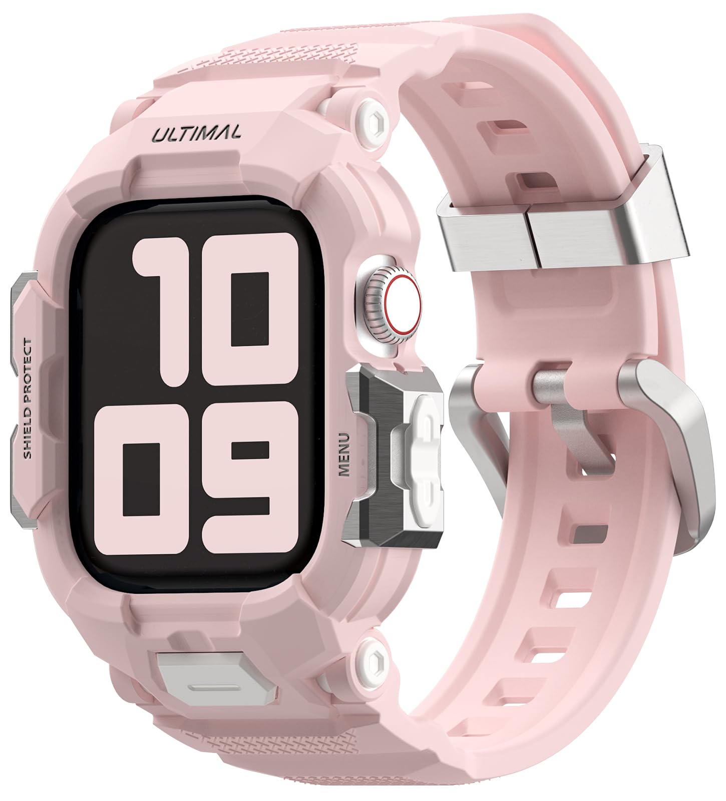 ULTIMAL Bracelet compatible avec Apple Watch 42mm 41mm 40 mm- Courroie sportive adaptée aux séries11,10,9,8,7,6,5,4,SE,SE2,SE3, robuste, anti-choc, pour hommes, femmes et enfants.