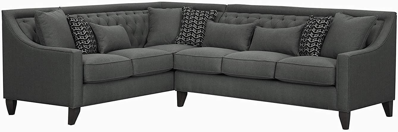 Zikra L Shape Five Seater Sofa (Grey)