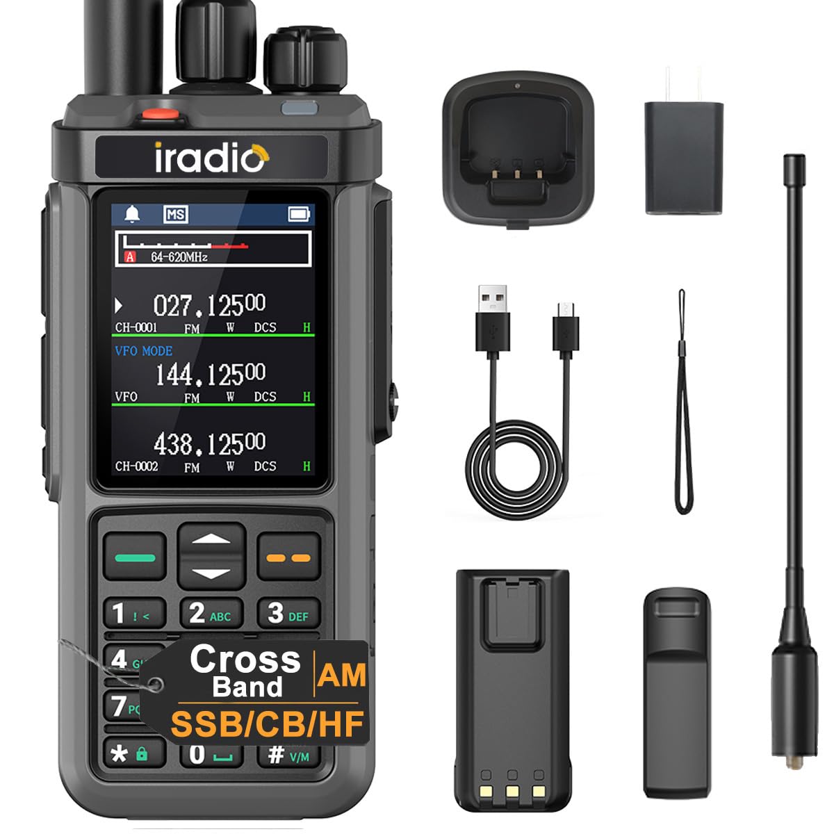 Amazon.com: iradio UV-98 Plus Long Range Walkie Talkie Multi