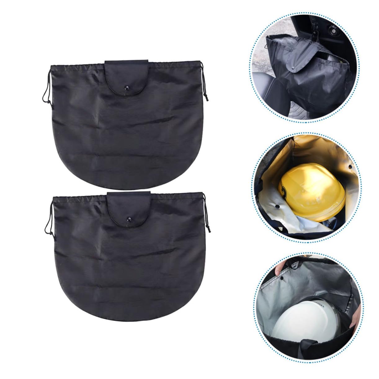 TOPBATHY 5 Sätze Helm Aufbewahrungstasche Tragbar Tasche Für Motorradhelme Motorradhelmtaschen Helmtasche Motorrad Beide Helmbeutel Radsportzubehör Radbeutel Polyester 2 Stück * 5